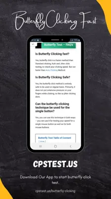 Butterfly Click Test android App screenshot 0