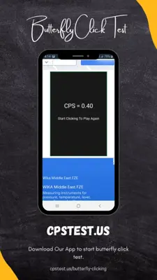 Butterfly Click Test android App screenshot 3